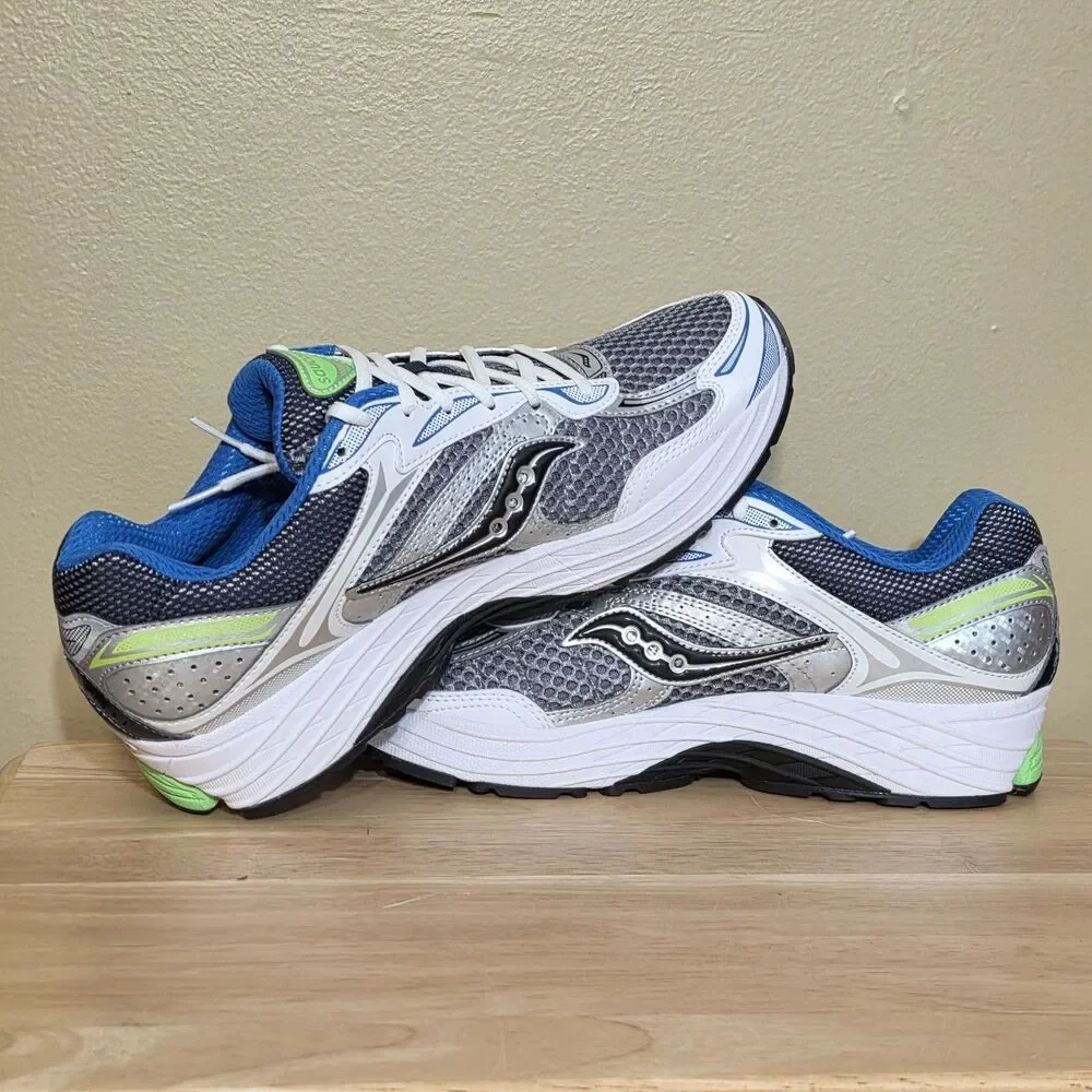 Saucony Progrid Omni 9 Grey Slime Green Blue S70739-59 Men's Size 10